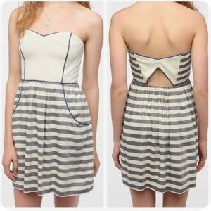 Kimchi Blue Strapless Dress for Women "Nautical Chic Size Medium NWT